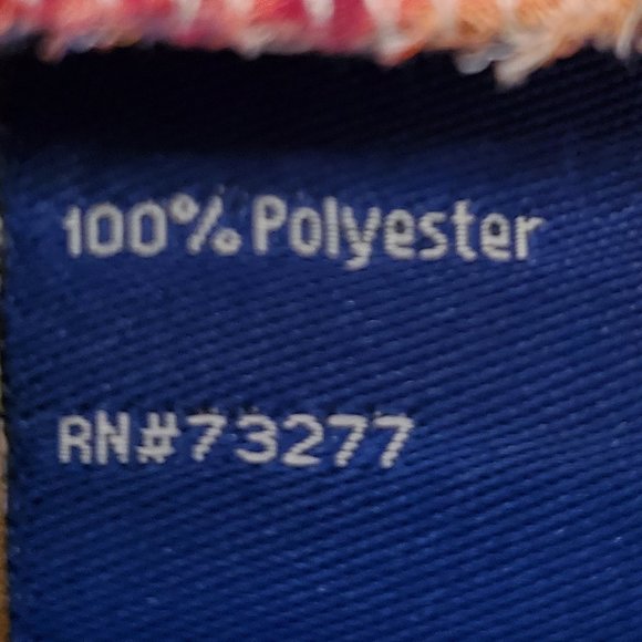 Apt 9 Orange White Maroon Olive Green Aqua V Striped Sleeveless Crop Top Sz L - Picture 15 of 15